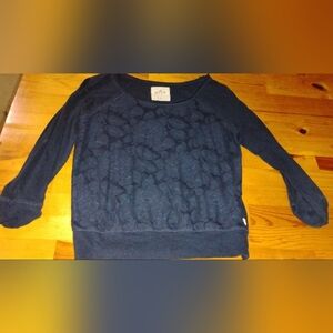 Hollister Navy Floral Blouse